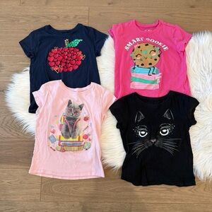 Place Kids Short Sleeve Tees - Navy, Pink, Black